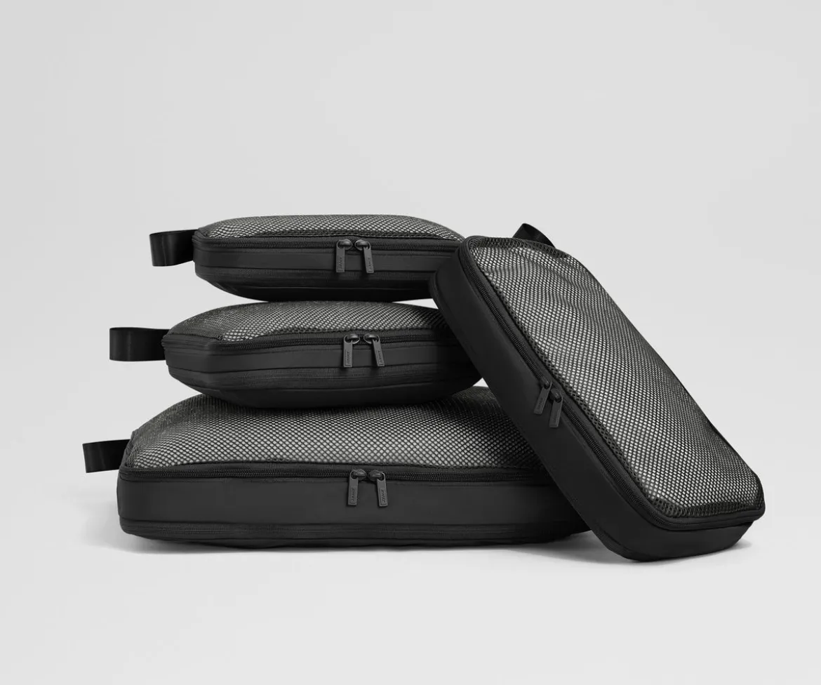 Compression Packing Cubes in Jet Black