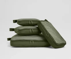 Compression Packing Cubes in Olive Green