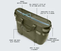 Cooler Tote in Navy Blue