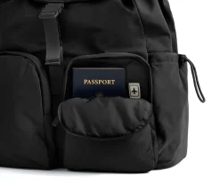 Featherlight Cargo Backpack in Jet Black