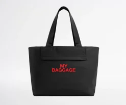 Featherlight Tote in My Baggage (Jet Black)