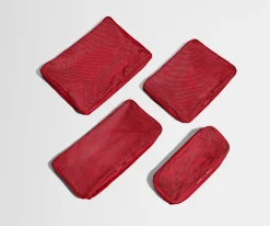 Insider Packing Cubes (Set of 4) in Cherry Red