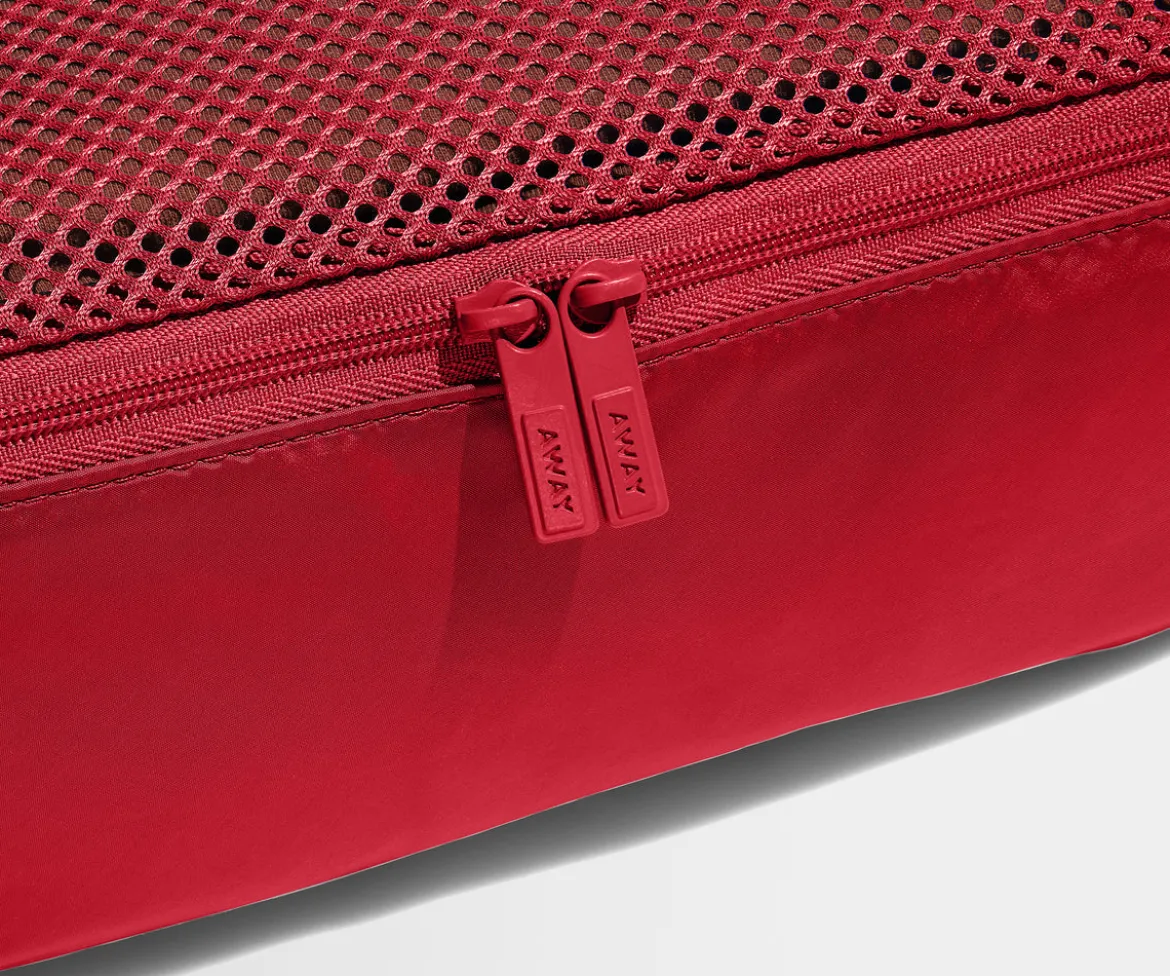 Insider Packing Cubes (Set of 4) in Cherry Red