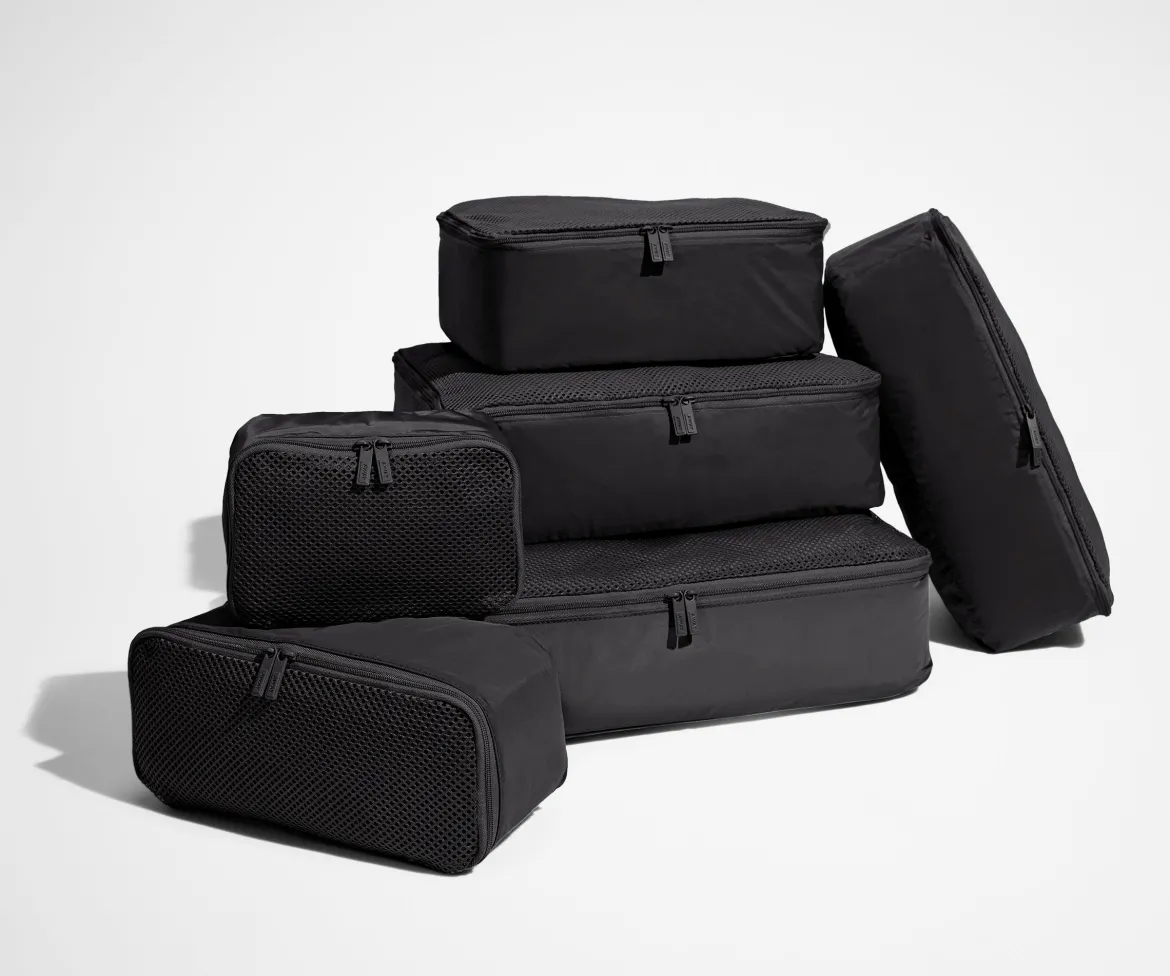 Insider Packing Cubes (Set of 6) in Jet Black