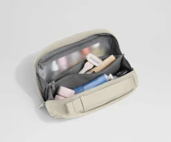 Large Toiletry Bag in Salt White