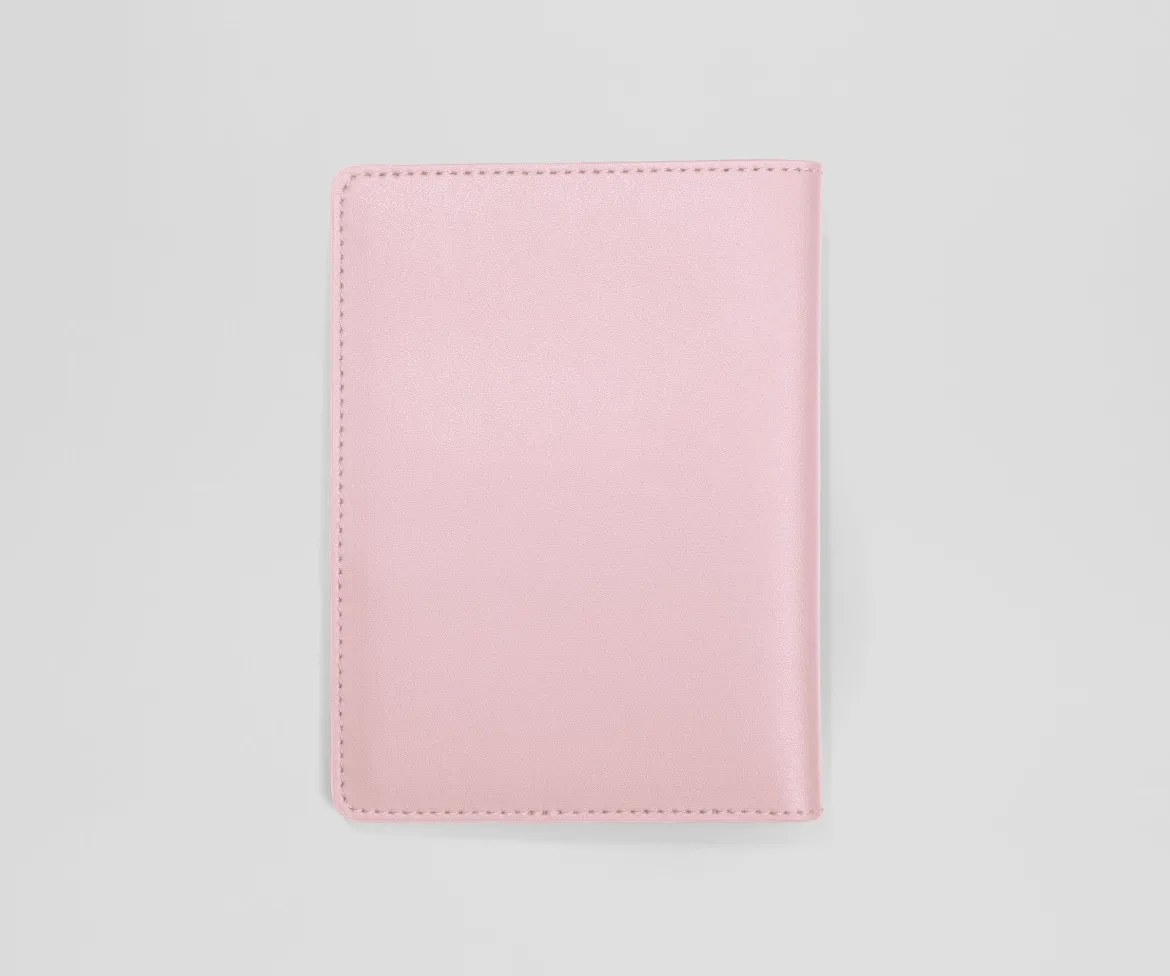 Passport Holder in Glacial Pink