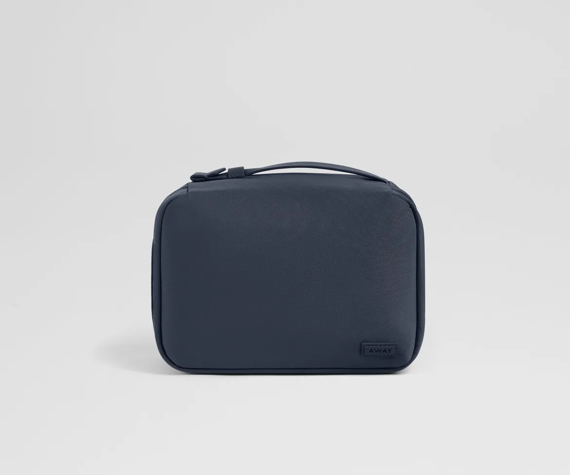 Small Toiletry Bag in Navy Blue