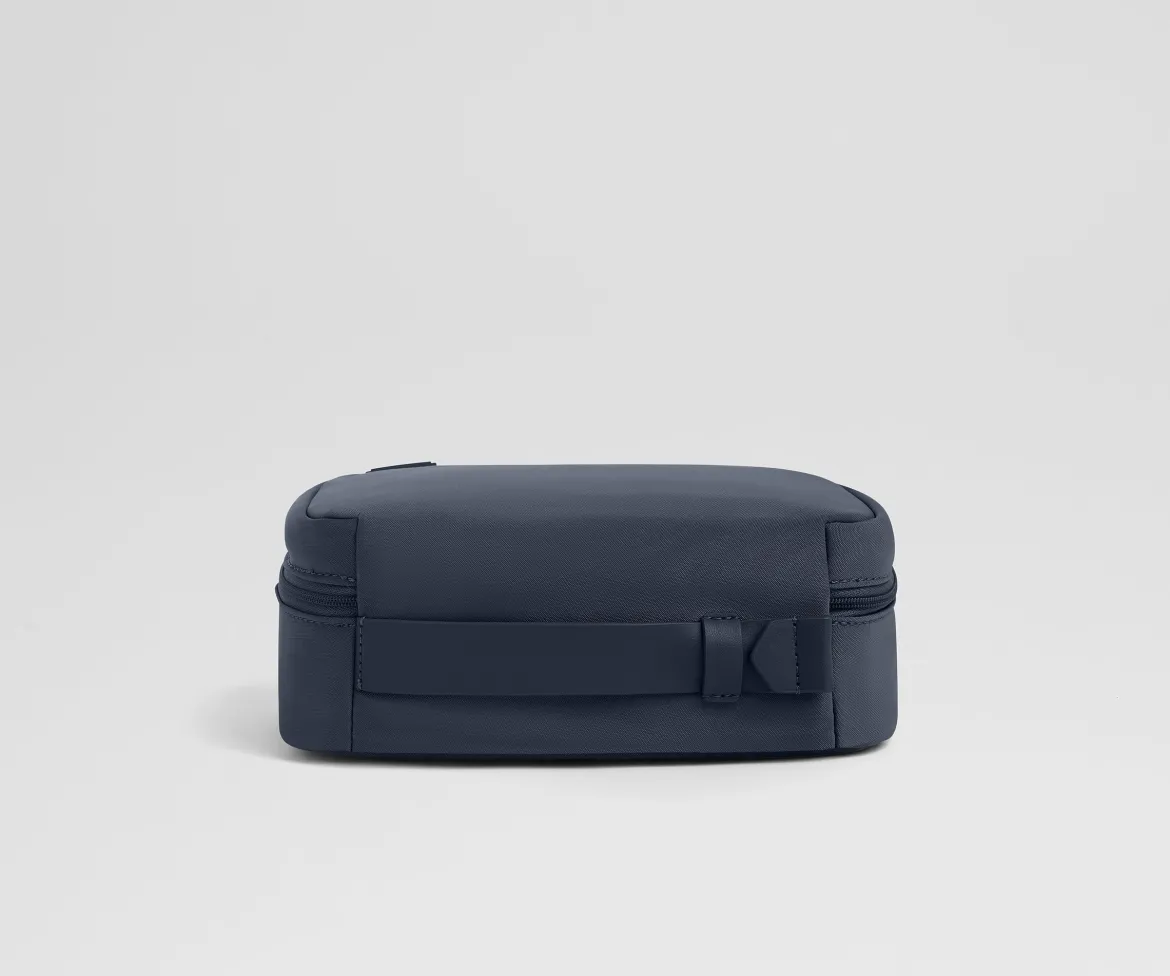 Small Toiletry Bag in Navy Blue