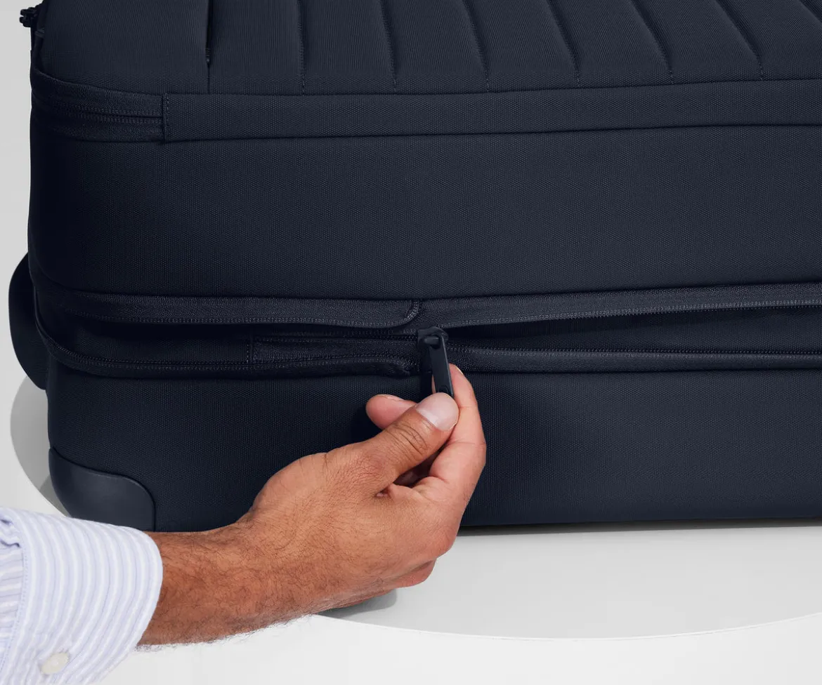 Softside Bigger Carry-On in Navy Blue