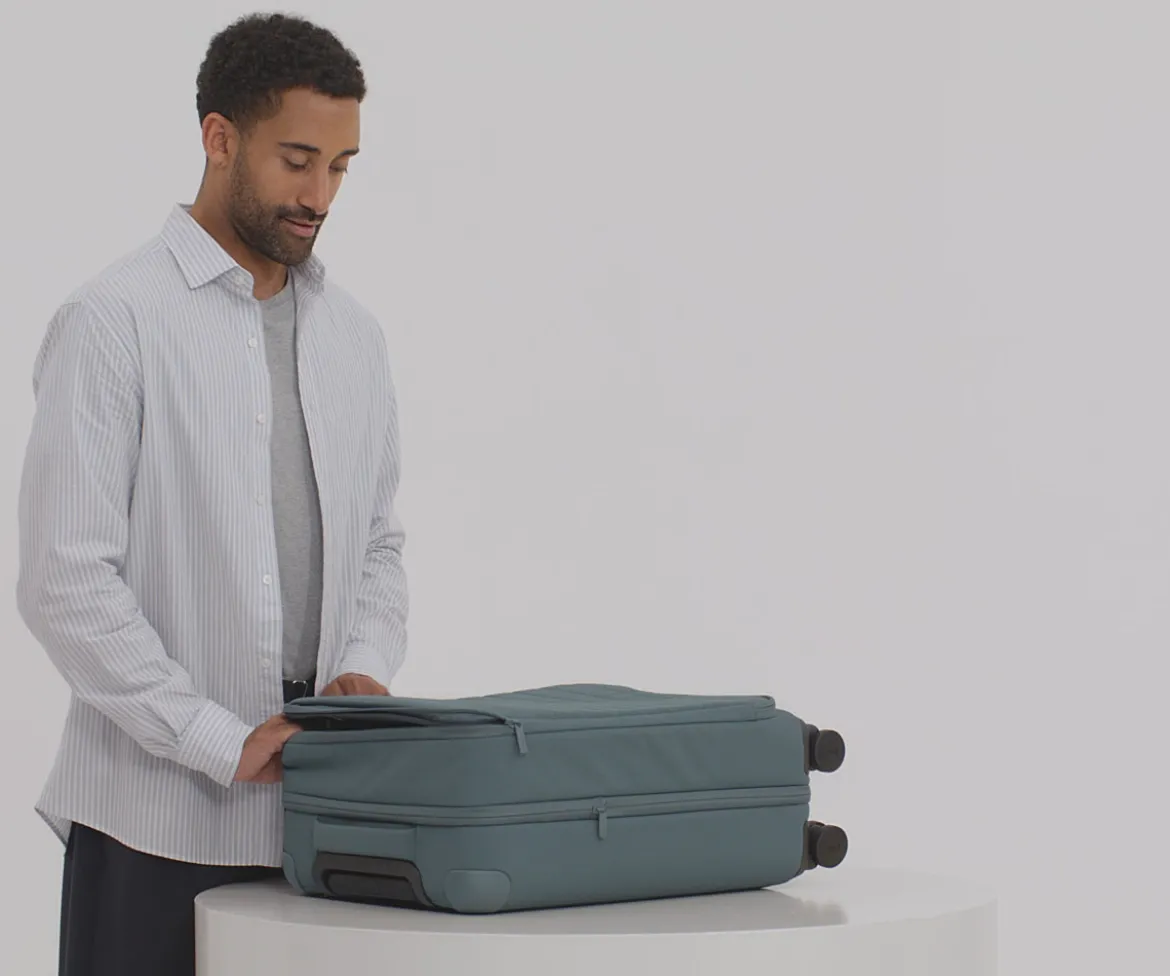 Softside Bigger Carry-On in Coast Blue