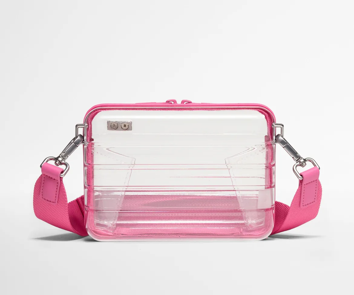 Stadium Bag in Clear/Island Pink