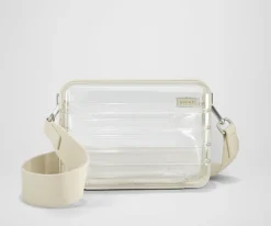 Stadium Bag in Clear/Salt White