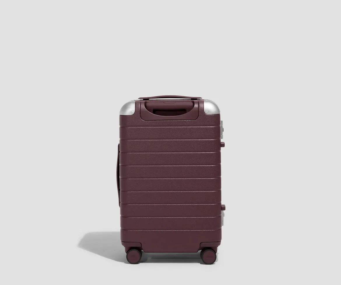 The Aluminum Edge Carry-On in Oxblood Red