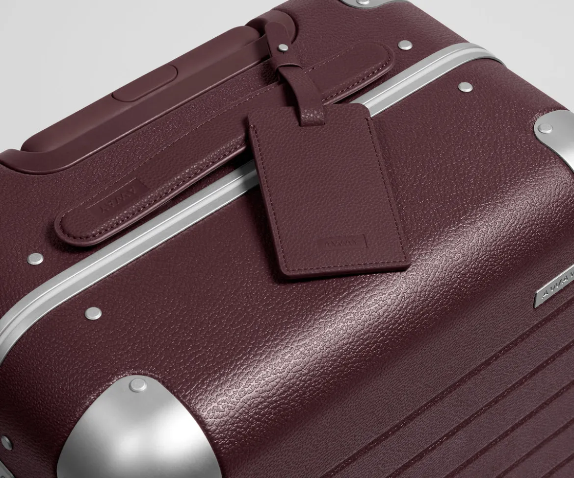 The Aluminum Edge Carry-On in Oxblood Red