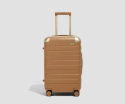The Aluminum Edge Carry-On in Cognac Brown