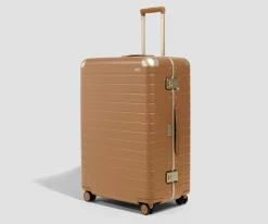 The Aluminum Edge Large in Cognac Brown