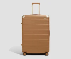 The Aluminum Edge Large in Cognac Brown