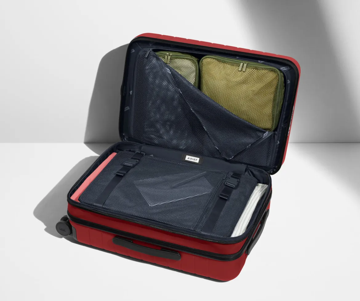 The Bigger Carry-On Flex in Tango Red
