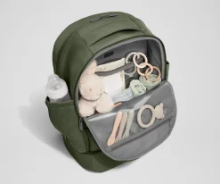 The Double Diaper Backpack in Olive Green