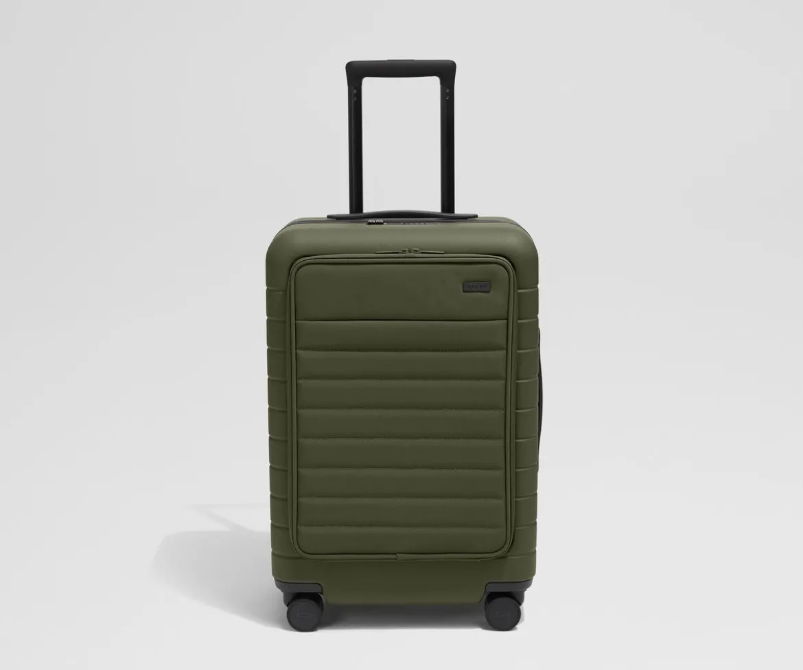 The Executive Bigger Carry-On in Olive Green