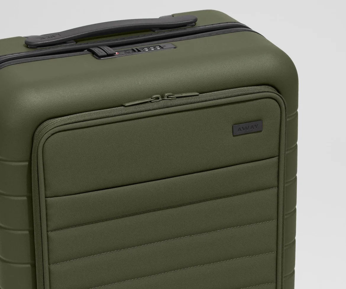 The Executive Bigger Carry-On in Olive Green