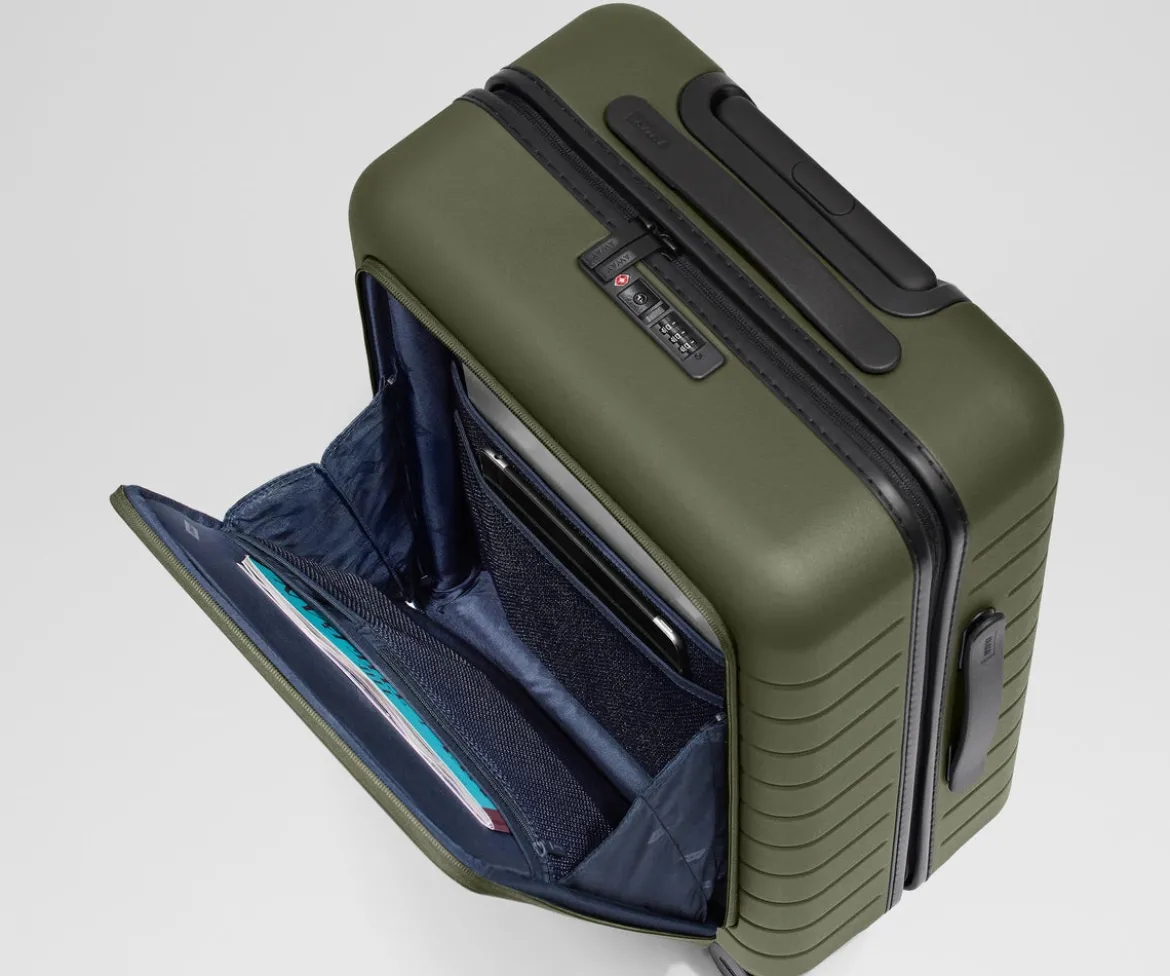 The Executive Bigger Carry-On in Olive Green