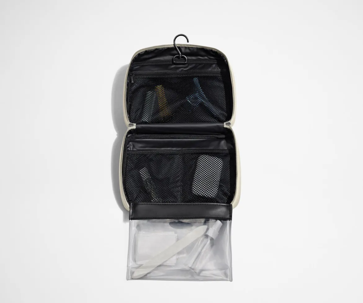 The Hanging Toiletry Bag in Salt White