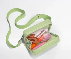 The Mini Crossbody in Glazed Matcha Milk Green