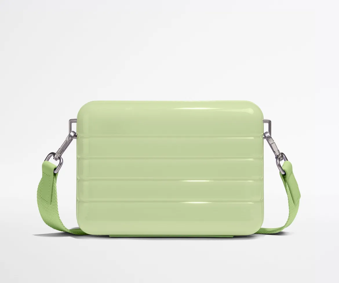 The Mini Crossbody in Glazed Matcha Milk Green