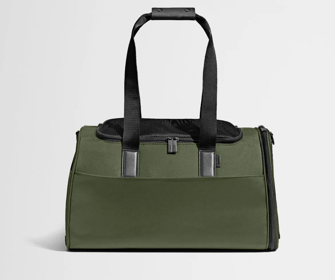 The Pet Carrier in Olive Green