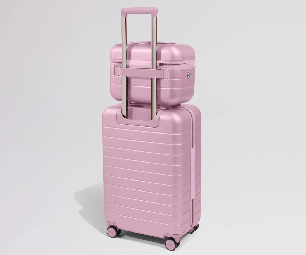 The Train Case in Glacial Pink